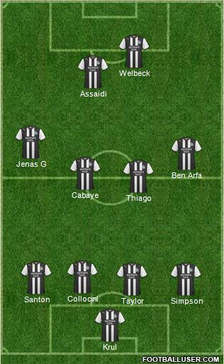 Newcastle United Formation 2011