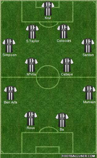 Newcastle United Formation 2011