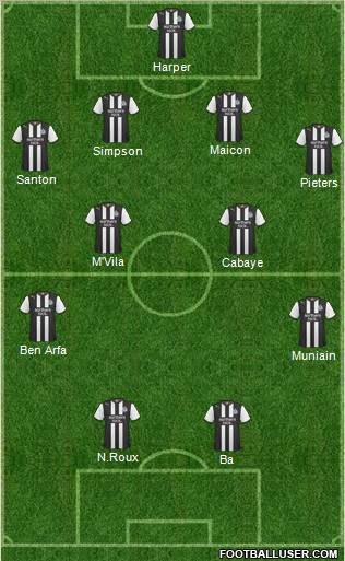 Newcastle United Formation 2011