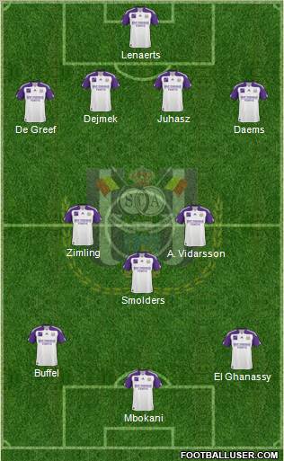 RSC Anderlecht Formation 2011