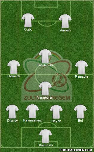 SV Zulte Waregem Formation 2011