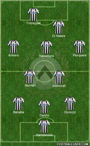 Udinese Formation 2011