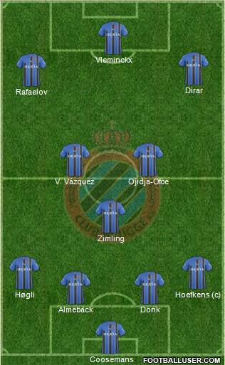 Club Brugge KV Formation 2011