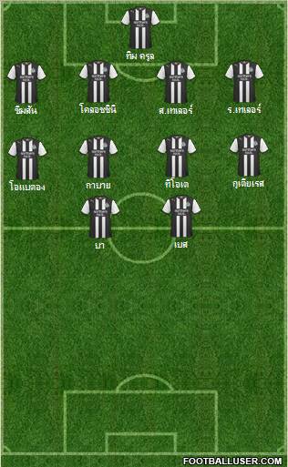 Newcastle United Formation 2011