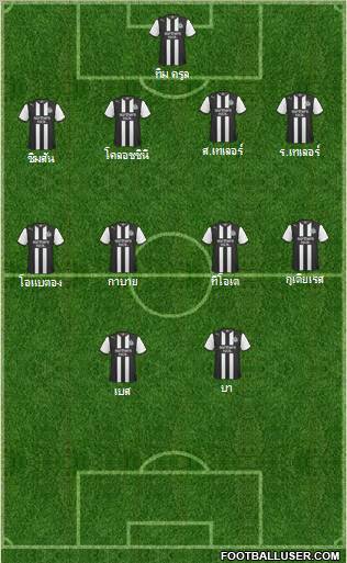 Newcastle United Formation 2011