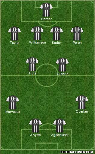 Newcastle United Formation 2011