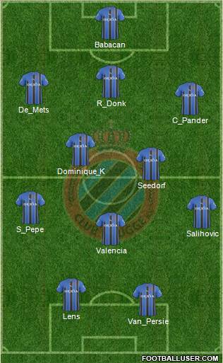 Club Brugge KV Formation 2011