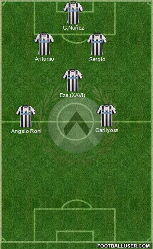 Udinese Formation 2011