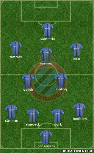 Club Brugge KV Formation 2011