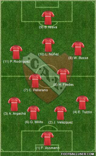 Independiente Formation 2011