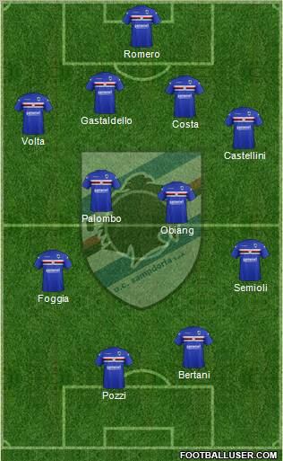 Sampdoria Formation 2011