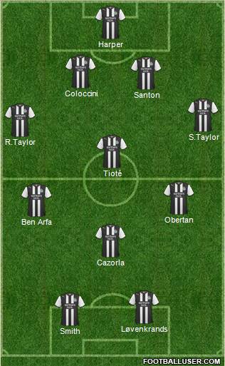 Newcastle United Formation 2011