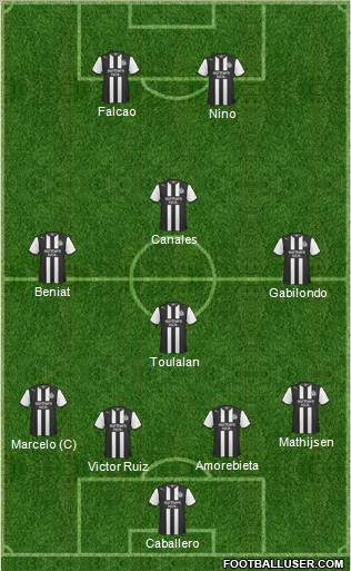 Newcastle United Formation 2011