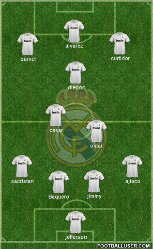 Real Madrid C.F. Formation 2011