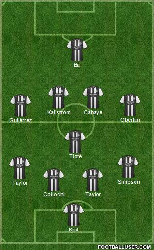 Newcastle United Formation 2011