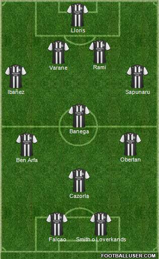 Newcastle United Formation 2011