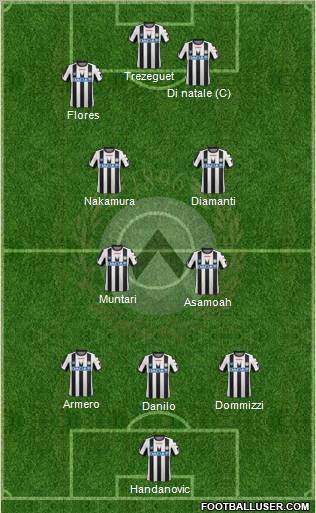 Udinese Formation 2011