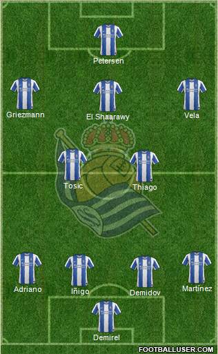 Real Sociedad S.A.D. Formation 2011