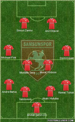 Samsunspor Formation 2011