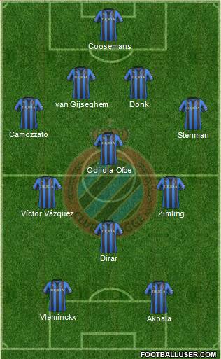 Club Brugge KV Formation 2011