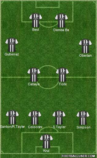 Newcastle United Formation 2011