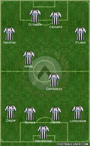 Udinese Formation 2011