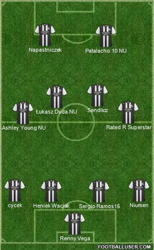 Newcastle United Formation 2011