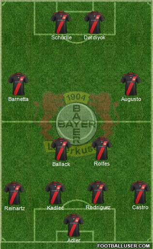 Bayer 04 Leverkusen Formation 2011