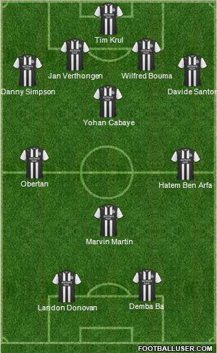 Newcastle United Formation 2011