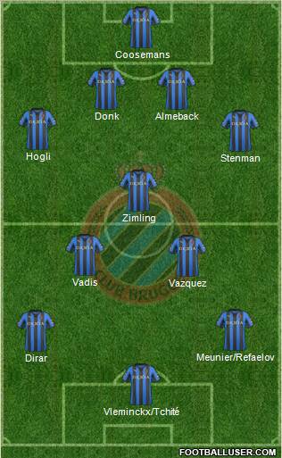 Club Brugge KV Formation 2011