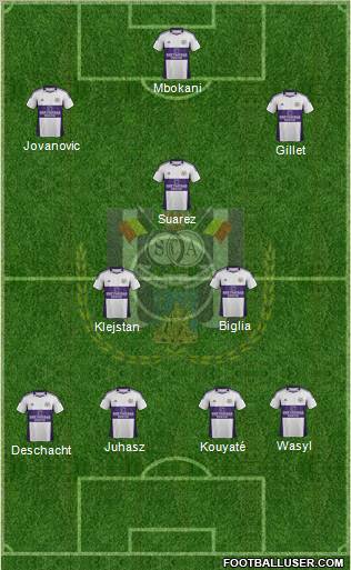 RSC Anderlecht Formation 2011