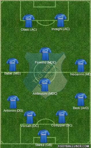 TSG 1899 Hoffenheim Formation 2011