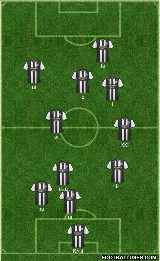 Newcastle United Formation 2011