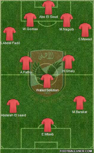 Al-Ahly Sporting Club Formation 2011