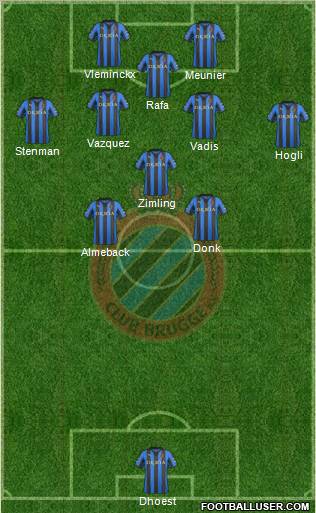 Club Brugge KV Formation 2011