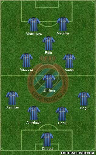 Club Brugge KV Formation 2011