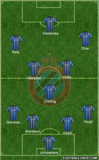 Club Brugge KV Formation 2011