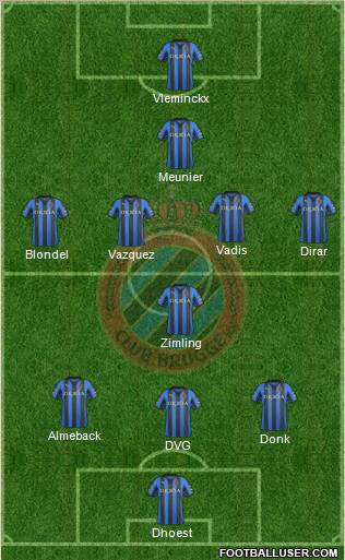 Club Brugge KV Formation 2011