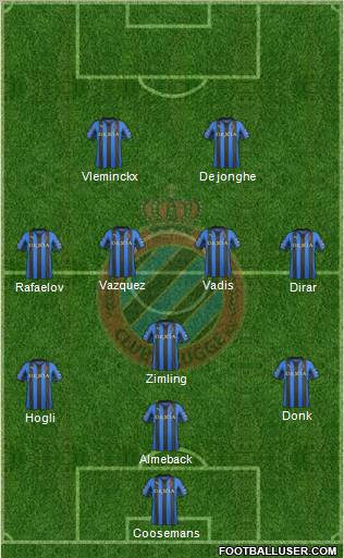 Club Brugge KV Formation 2011