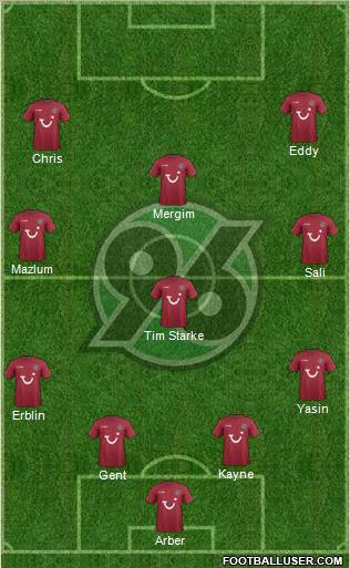 Hannover 96 Formation 2011