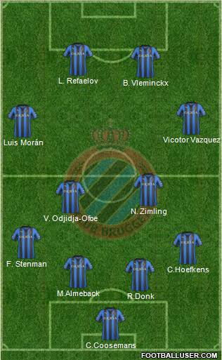 Club Brugge KV Formation 2011