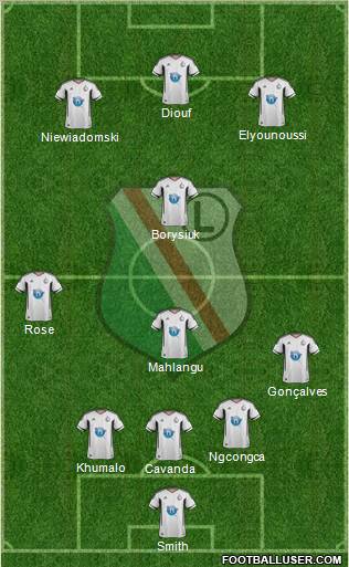 Legia Warszawa Formation 2011