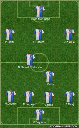 Blackburn Rovers Formation 2011