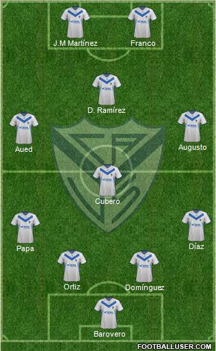 Vélez Sarsfield Formation 2011