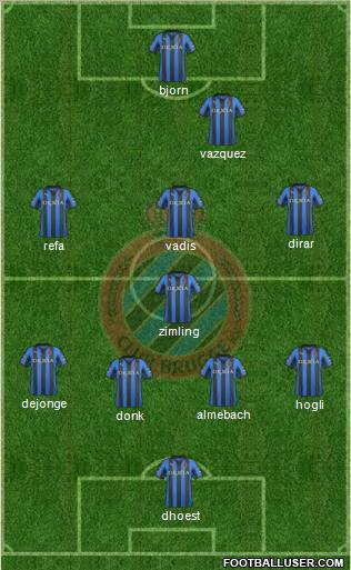 Club Brugge KV Formation 2011