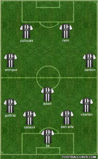 Newcastle United Formation 2011