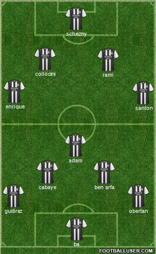 Newcastle United Formation 2011