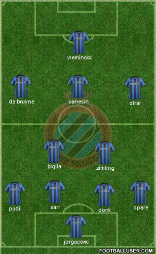 Club Brugge KV Formation 2011