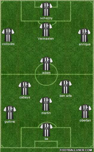 Newcastle United Formation 2011