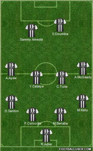 Newcastle United Formation 2011